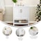Flash Furniture Vega 30 Inch Vanity w/Sink Combo, Storage Cabinet w/Soft Close Doors and Open Shelf, White/Gold FS-VEGA30-WH-GLD-GG - alternate 3